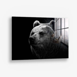 Big Bear – Glas 80x120 cm / Ohne Rahmen