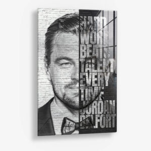 JB Hard Work - Glas 60x90 cm / Ohne Rahmen