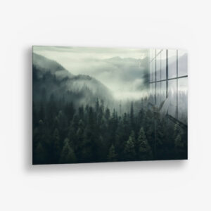 Forest View – Glas 60x90 cm / Ohne Rahmen