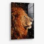 Lion Paint – Glas 80x120 cm / Ohne Rahmen
