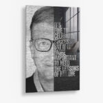 Bill Gates – Glas 40x60 cm / Ohne Rahmen