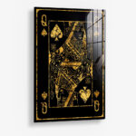 Golden Card Q – Glas 80x120 cm / Ohne Rahmen