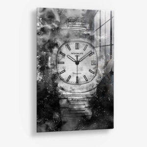 Luxurious Time – Glas 60x90 cm / Ohne Rahmen