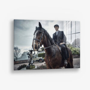 Thomas Shelby Riding – Glas 60x90 cm / Ohne Rahmen