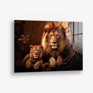 Father & Son – Glas 80x120 cm / Ohne Rahmen