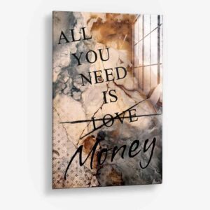 Marble Fashion – Glas 40x60 cm / Ohne Rahmen