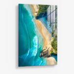 Aerial Bay – Glas 80x120 cm / Ohne Rahmen
