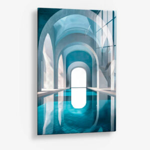 Gates of Elegance – Glas 60x90 cm / Ohne Rahmen