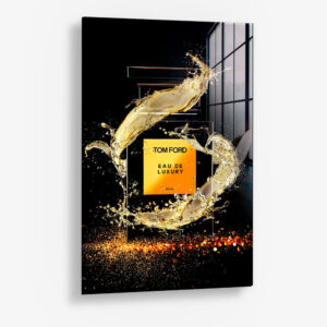 Golden Perfume – Glas 40x60 cm / Ohne Rahmen