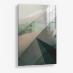 Misty Geometry I – Glas 40x60 cm / Ohne Rahmen