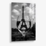 Paris Folded – Glas 80x120 cm / Ohne Rahmen