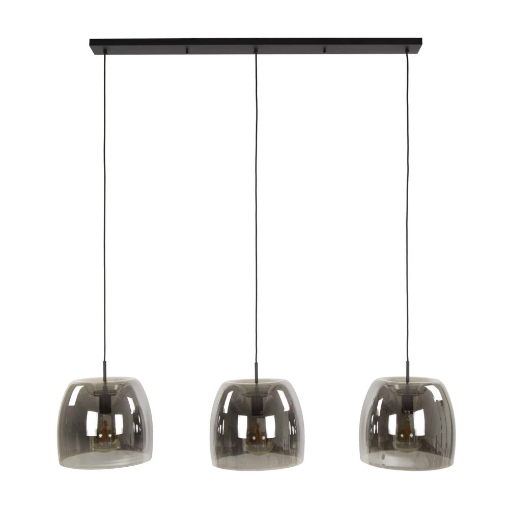 Hängelampe 3L Treibglas / Rauchgraues Glas – Bild 5
