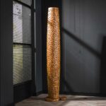 Stehleuchte L-Stangen / Massives recyceltes Teakholz – Bild 2