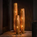 Stehleuchte L-Stangen / Massives recyceltes Teakholz – Bild 5