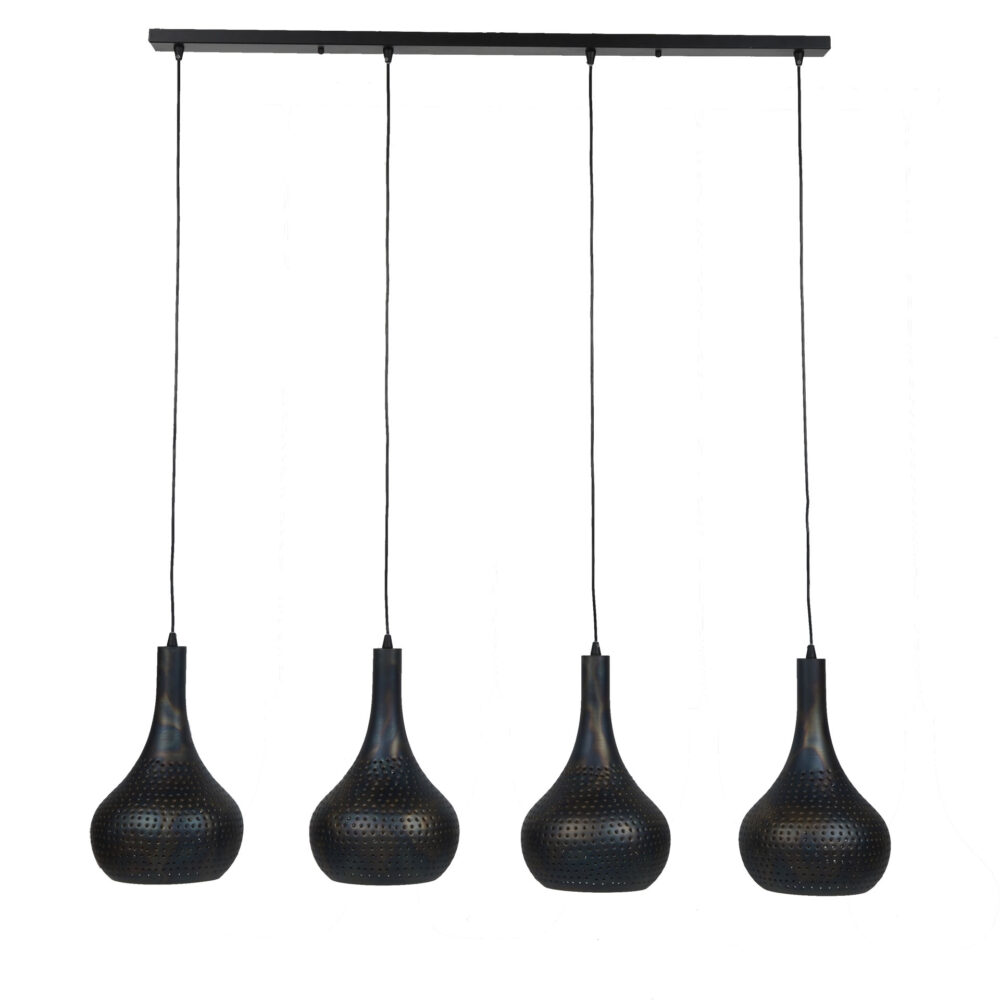 Hängelampe 4L Punch Cone / Schwarzbraun – Bild 5