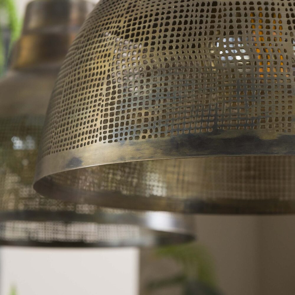 Hängelampe 2xØ38 Schirm / Bronze antik – Bild 4
