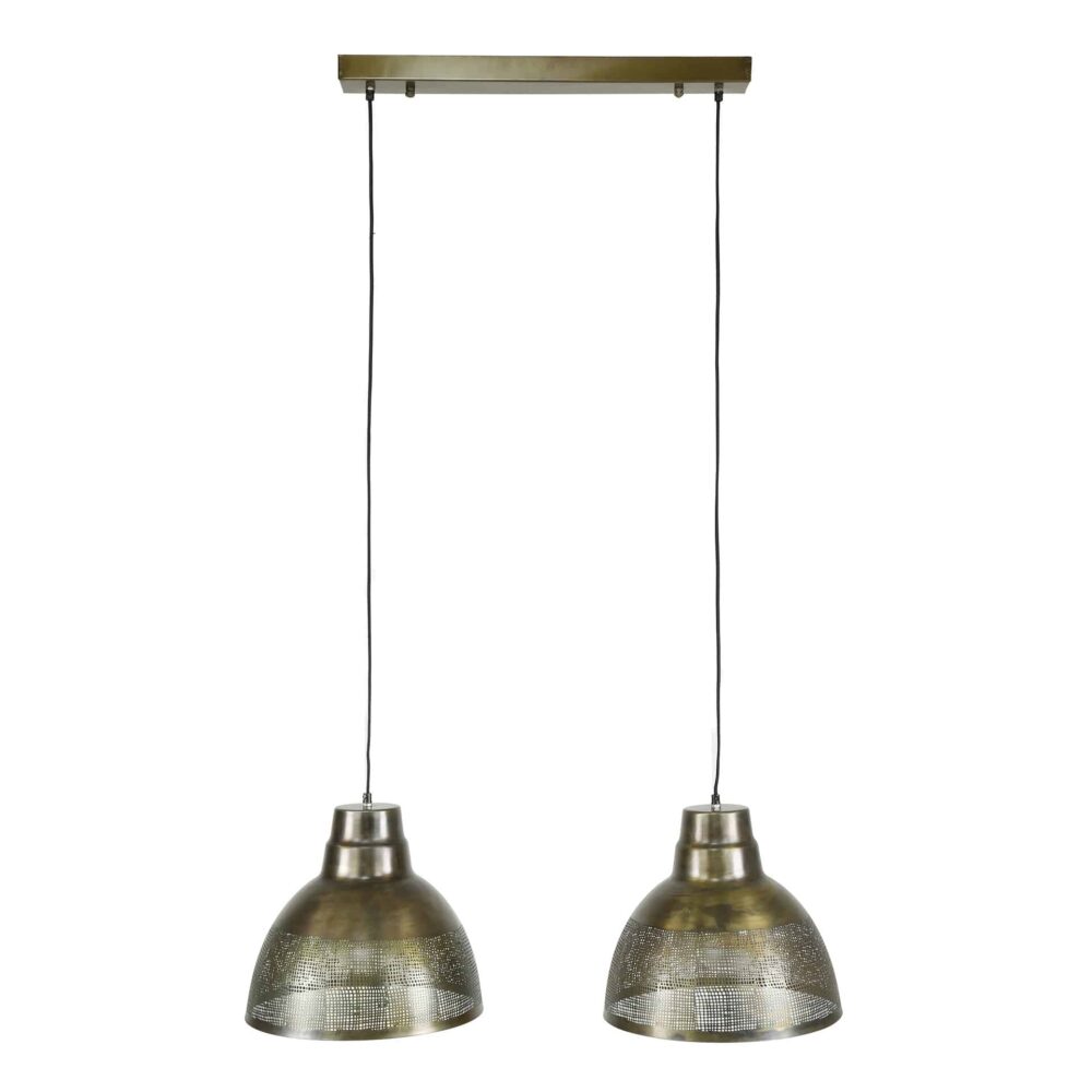 Hängelampe 2xØ38 Schirm / Bronze antik – Bild 5