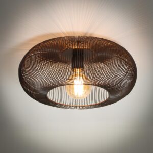 Deckenleuchte Ø43 Kupfer Twist / Schwarznickel