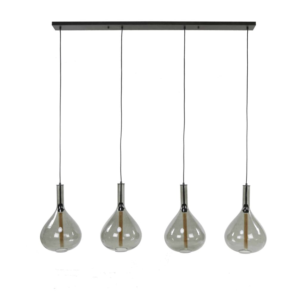 Hängelampe 4L Drop Rauchglas / Artic Schwarz – Bild 4