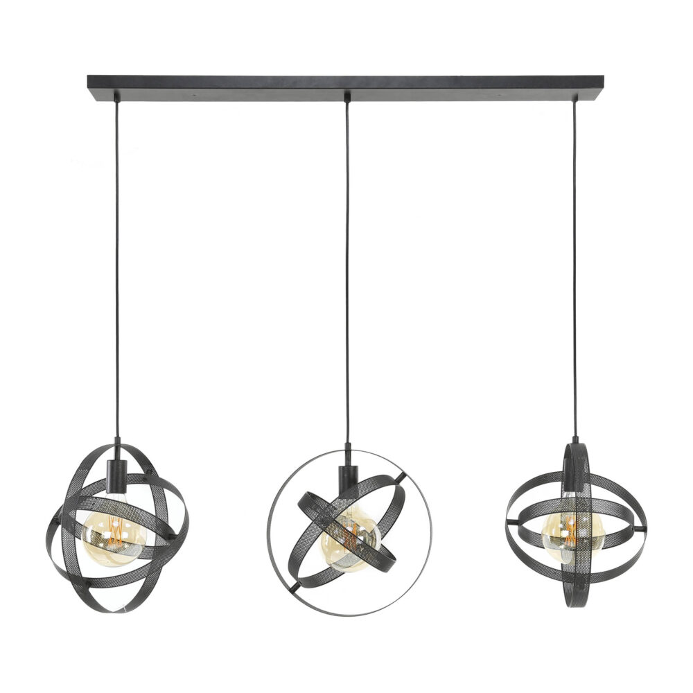 Hängelampe 3L Cosmos Mesh / Artic Schwarz – Bild 4