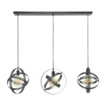 Hängelampe 3L Cosmos Mesh / Artic Schwarz – Bild 4