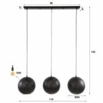 Hängelampe 3x Ø30 zip / Artic schwarz – Bild 5