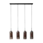 Hängelampe 4L Rauchglas-Lochstahl / Artic Schwarz – Bild 3