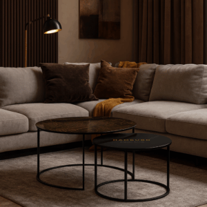 Couchtische Schwarz - Hamburg Gold
