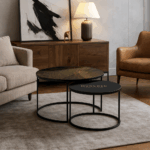 Couchtische Schwarz - Munchen Gold