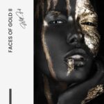 Face of Gold II – Glas 80x120 cm / Ohne Rahmen – Bild 4