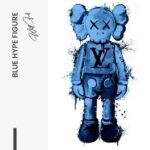 Blue Hype Figure - Glas 40x60 cm / Ohne Rahmen – Bild 3
