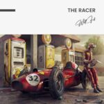 The Racer - Glas 60x90 cm / Mit Rahmen (schwarz) – Bild 3