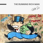 The Running Rich Man - Glas 40x60 cm / Ohne Rahmen – Bild 3