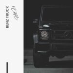 Benz Truck - Glas 100x150 cm / Ohne Rahmen – Bild 3