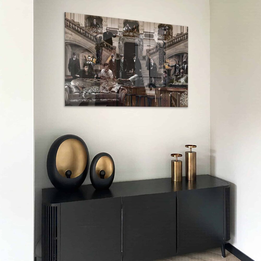 Gangsters Paradise – Glas 100x150 cm / Ohne Rahmen – Bild 2