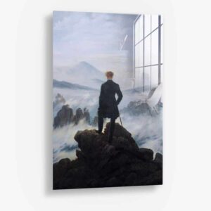 Casper David Friedrich - Glas 100x150 cm / Ohne Rahmen