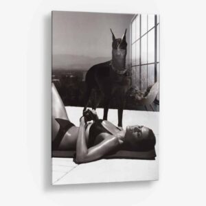 The Pool Guard – Glas 60x90 cm / Ohne Rahmen