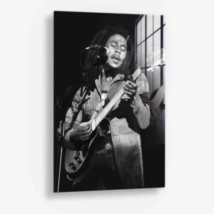 Bob Marley – Glas 100x150 cm / Ohne Rahmen