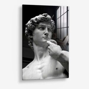 David of Michelangelo – Glas 60x90 cm / Ohne Rahmen