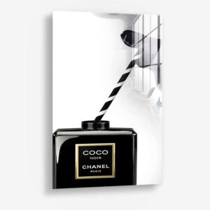 Coco Noir- Glas 40x60 cm / Ohne Rahmen