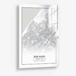 Den Haag - Glas 60x90 cm / Ohne Rahmen