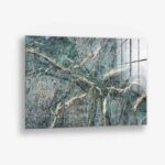 Green Stone - Glas 40x60 cm / Ohne Rahmen