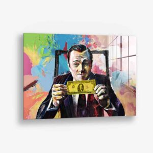 More Money - Glas 60x90 cm / Ohne Rahmen