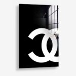 Noir CC - Glas 100x150 cm / Ohne Rahmen