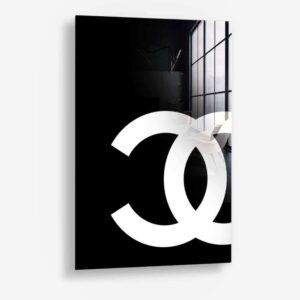 Noir CC - Glas 80x120 cm / Ohne Rahmen