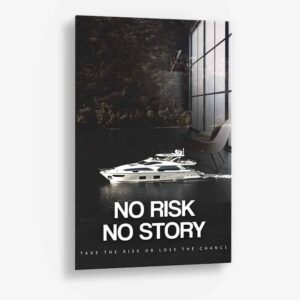 Take Risks - Glas 100x150 cm / Ohne Rahmen