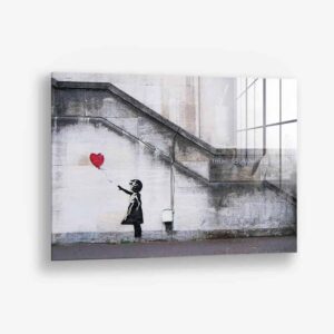 The Floating Love - Glas 80x120 cm / Ohne Rahmen