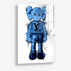 Blue Hype Figure - Glas 40x60 cm / Ohne Rahmen