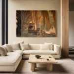 Lionheart Kin I – Glas 100x150 cm / Ohne Rahmen – Bild 2