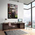 Time Is Money – Glas 40x60 cm / Ohne Rahmen – Bild 2
